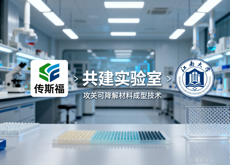传斯福与江南大学共建实验室，攻关可降解材料成型技术