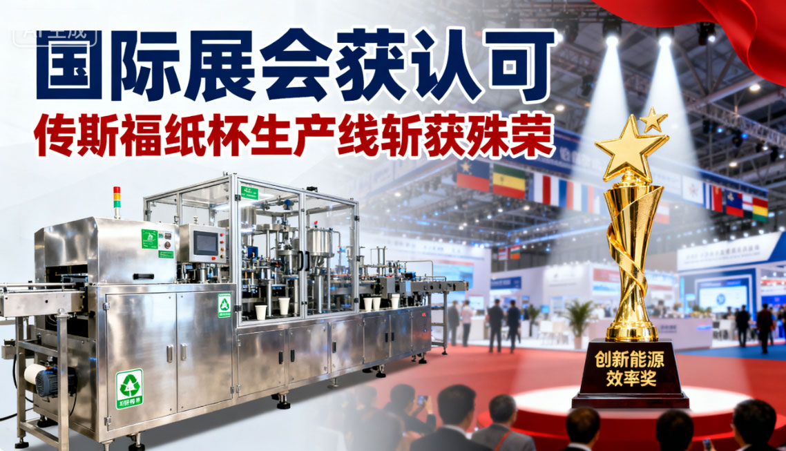 国际展会获认可，传斯福纸杯生产线斩获&ldquo;创新能源效率&rdquo;奖